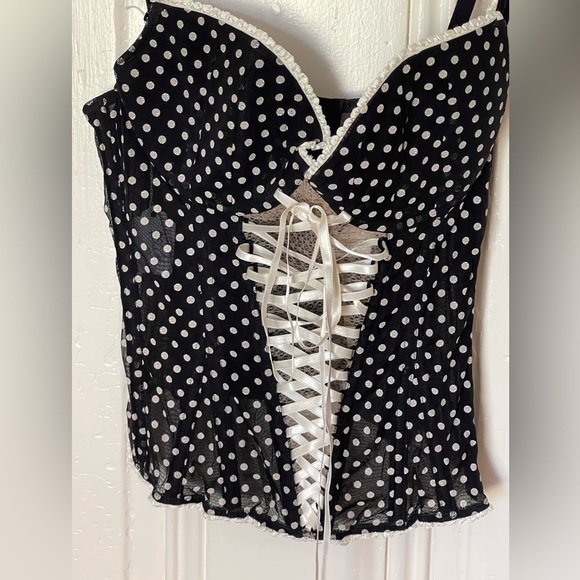 Chantal Thomass polka dot corset top. Size 34B. Bought in Paris. Excellent - Picture 2 of 8
